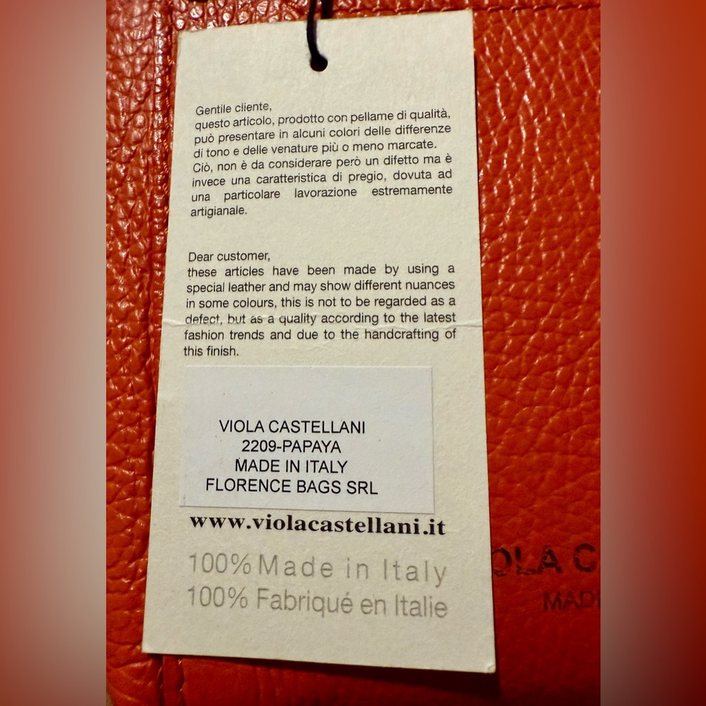 Viola Castellani Small Leather Crossbody Bag - Picture 11 of 16